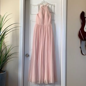 Azazie Kailyn dress in Pearl Pink